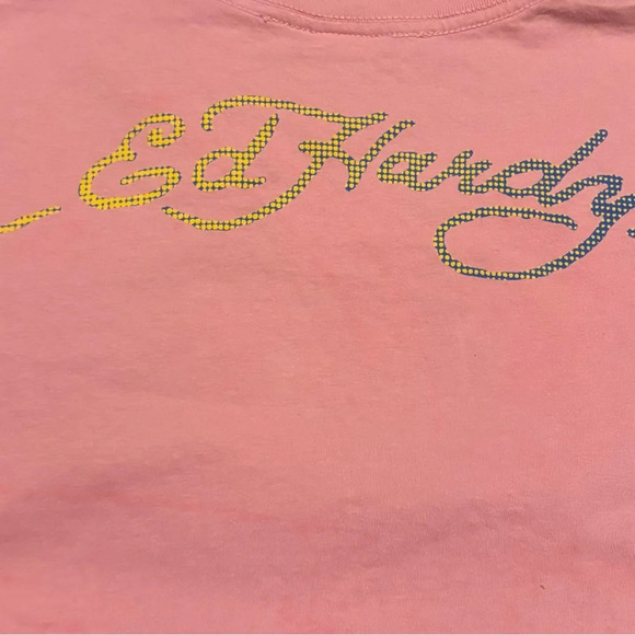 Kids Ed Hardy Size XL Pink with design on front and back - Picture 6 of 6